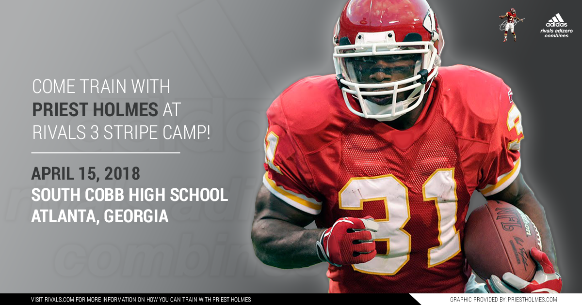 Priest Holmes Rivals 3 Stripe Camp - Atlanta GA: South Cobb High School | Priest Holmes Official Website