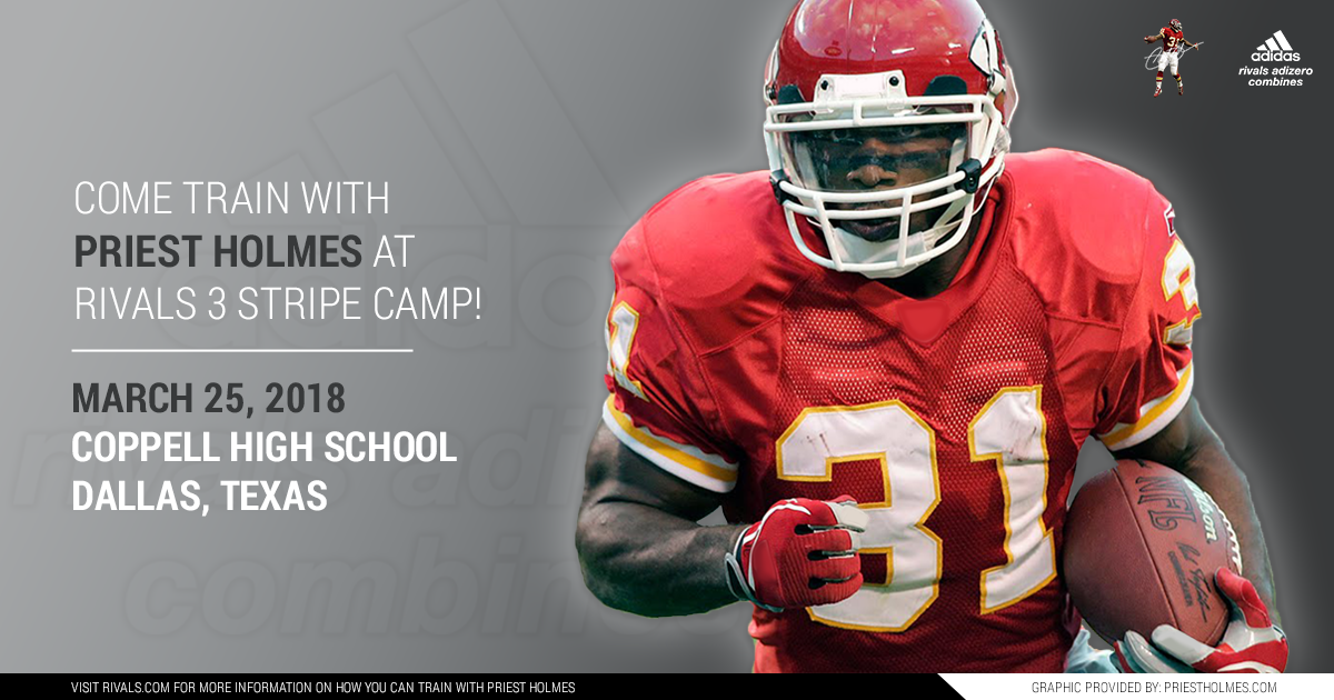 Priest Holmes Rivals 3 Stripe Camp - Dallas TX: Coppell High School | Priest Holmes Official Website